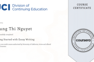 Review chi tiết khóa Getting Started with Essay Writing - Coursera