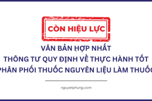 Thông tư quy định về thực hành tốt phân phối thuốc nguyên liệu làm thuốc 2024