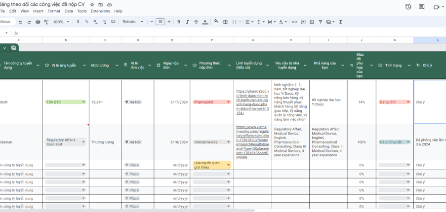 Hướng dẫn tạo bảng theo dõi các CV đang nộp hiệu quả với ChatGPT chỉ trong 15 Phút