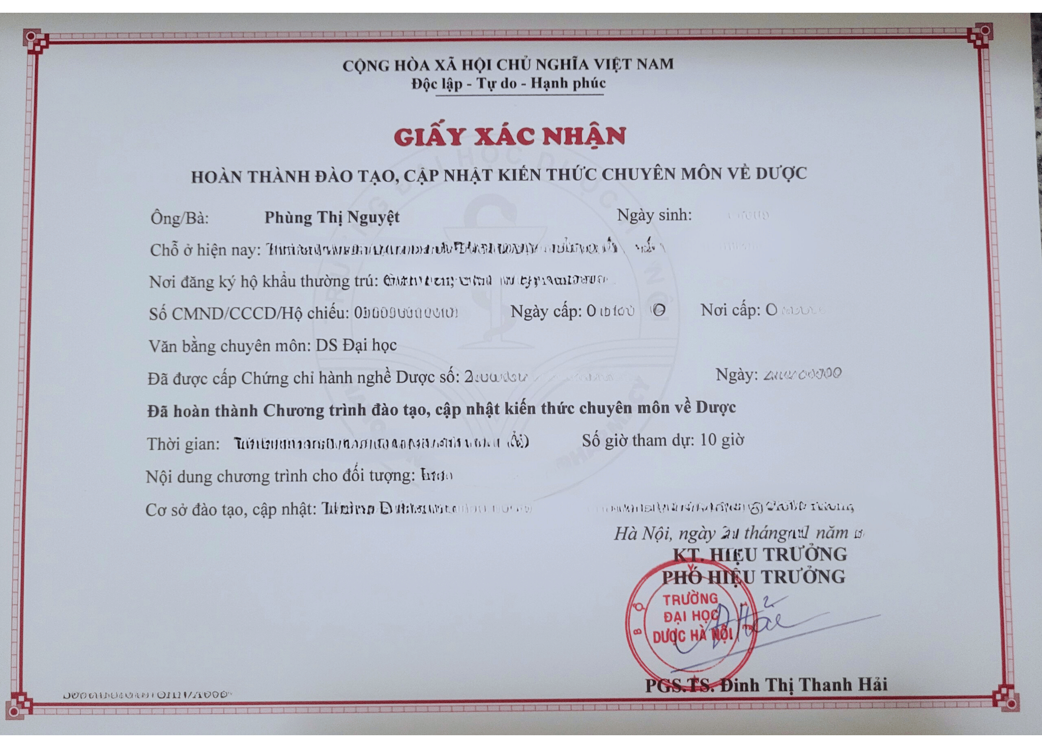 Chứng chỉ hành nghề dược: Hồ sơ cấp chứng chỉ hành nghề dược và những thông tin cần biết - Ảnh 1